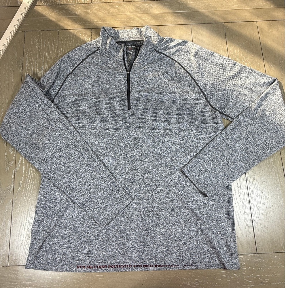 Rhone Quarter Zip Mens XXL Gray Heather Performance Pullover Athletic Top
